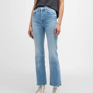 Mother The Tripper High Waist Fray Hem Ankle Jeans